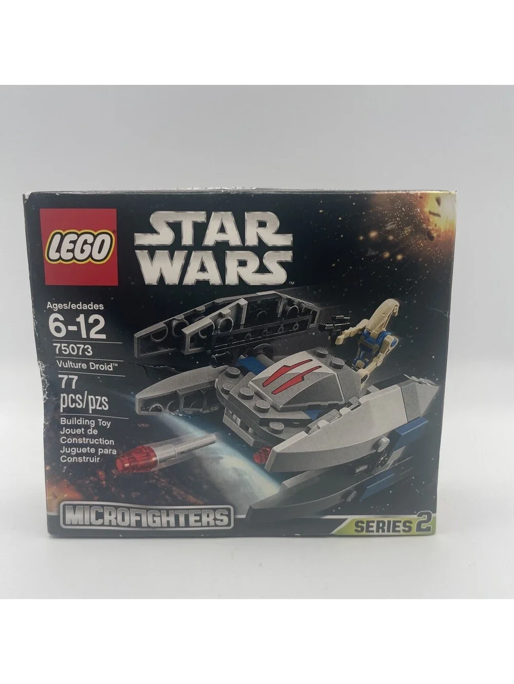 Lego Star Wars Microfighters Series 2 Vulture Droid Set 75073 Factory Sealed New